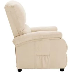 ASUPERMALL Fauteuil Inclinable Electrique Creme Tissu 10 ASUPERMALL Fauteuil Inclinable Electrique Creme Tissu -Pas Cher Fauteuil Magasin 42733847 4