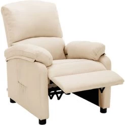 ASUPERMALL Fauteuil Inclinable Electrique Creme Tissu 11 ASUPERMALL Fauteuil Inclinable Electrique Creme Tissu -Pas Cher Fauteuil Magasin 42733847 5