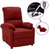 ASUPERMALL Fauteuil Inclinable Electrique Bordeaux Tissu 2 ASUPERMALL Fauteuil Inclinable Electrique Bordeaux Tissu -Pas Cher Fauteuil Magasin 42733855 1