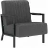 ASUPERMALL Fauteuil Gris Fonce Velours -Pas Cher Fauteuil Magasin 42733870 1