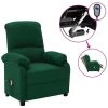 ASUPERMALL Fauteuil De Massage Inclinable Electrique Vert Fonce Tissu