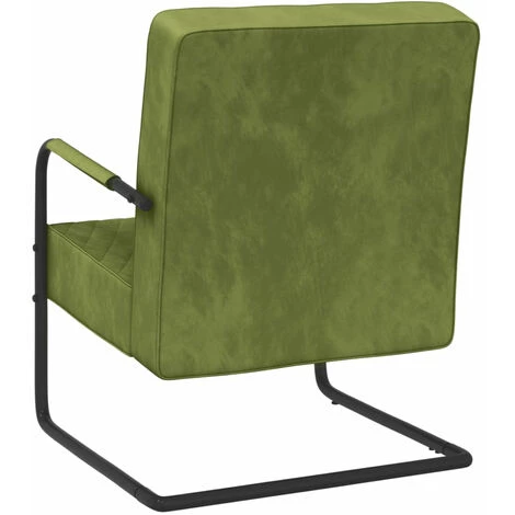 ASUPERMALL Chaise Cantilever Vert Clair Velours 6 ASUPERMALL Chaise Cantilever Vert Clair Velours – Image 4