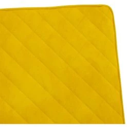 ASUPERMALL Chaise Cantilever Jaune Moutarde Velours -Pas Cher Fauteuil Magasin 42785686 5