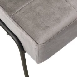 VidaXL Chaise De Relaxation 65x79x87 Cm Gris Clair Velours - Gris -Pas Cher Fauteuil Magasin 42801037 5