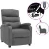 YOUTHUP Fauteuil Inclinable électrique Gris Clair Tissu - Gris -Pas Cher Fauteuil Magasin 42819891 1