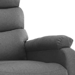 YOUTHUP Fauteuil Inclinable électrique Gris Clair Tissu - Gris -Pas Cher Fauteuil Magasin 42819891 4