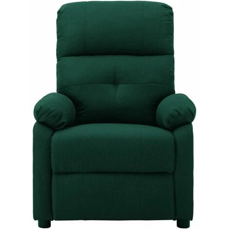 YOUTHUP Fauteuil De Massage Inclinable électrique Vert Foncé Tissu - Vert 4 YOUTHUP Fauteuil De Massage Inclinable électrique Vert Foncé Tissu - Vert – Image 2