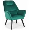 Paris Prix - Fauteuil Scandinave En Velours "xof" 101cm Vert -Pas Cher Fauteuil Magasin 42820432 1