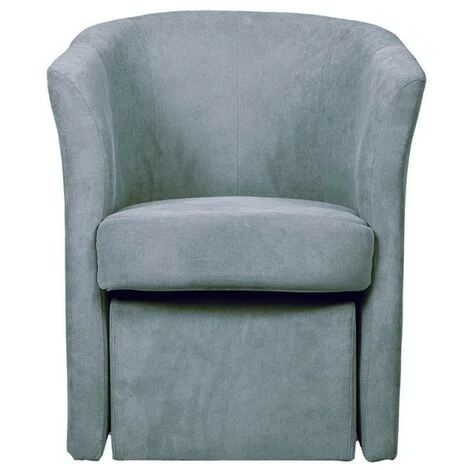 IPERBRIKO Fauteuil En Tissu Avec Pouf Amovible DJERBA Gris Clair 63,5x 62,5x H76 Cm 4 IPERBRIKO Fauteuil En Tissu Avec Pouf Amovible DJERBA Gris Clair 63,5x 62,5x H76 Cm – Image 2