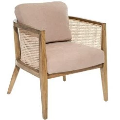 Fauteuil Cannage Koza - Atmosphera - Taupe