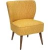 Fauteuil Chenille Chiara Jaune Ocre - Atmosphera - Ocre 1 Fauteuil Chenille Chiara Jaune Ocre - Atmosphera - Ocre -Pas Cher Fauteuil Magasin 42850945 1