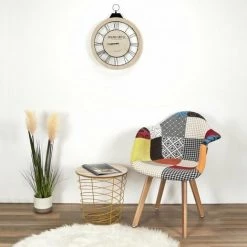 AUTRES Lot De 2 Fauteuils Scandinave - Tissu - L 62 X P 60.5 X H 86 Cm - PATCHWORK 5 AUTRES Lot De 2 Fauteuils Scandinave - Tissu - L 62 X P 60.5 X H 86 Cm - PATCHWORK -Pas Cher Fauteuil Magasin 42851506 2