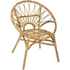 Fauteuil Rotin Folk Praya - Atmosphera - Beige