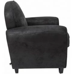 TOILINUX Fauteuil Club Indus - Noir - Largeur 87, Profondeur 78, Hauteur 85 Cm - Noir -Pas Cher Fauteuil Magasin 42902458 3