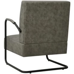Fauteuil Similicuir Gris VidaXL -Pas Cher Fauteuil Magasin 42948736 5