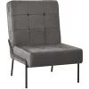 VidaXL Chaise De Relaxation 65x79x87 Cm Gris Foncé Velours - Gris -Pas Cher Fauteuil Magasin 42948755 1