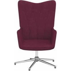 Chaise De Relaxation Tissu Violet VidaXL -Pas Cher Fauteuil Magasin 42948900 2