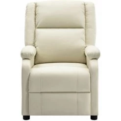 HAPPYSHOPPING Fauteuil Inclinable Electrique Blanc Similicuir 8 HAPPYSHOPPING Fauteuil Inclinable Electrique Blanc Similicuir -Pas Cher Fauteuil Magasin 43232068 2