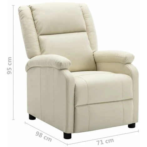 HAPPYSHOPPING Fauteuil Inclinable Electrique Blanc Similicuir 7 HAPPYSHOPPING Fauteuil Inclinable Electrique Blanc Similicuir – Image 5