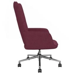 Chaise De Relaxation Tissu Violet VidaXL -Pas Cher Fauteuil Magasin 43900371 5