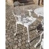 FONDERIA BONGIOVANNI Fauteuil En Aluminium Modèle Laura Peint En Blanc Pour Jardin Extérieur Et Intérieur -Pas Cher Fauteuil Magasin 43900876 1