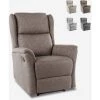 LE ROI DU RELAX Fauteuil Relax Inclinable Manuel En Tissu équipé D'un Repose-pied Hope | Couleur: Marron -Pas Cher Fauteuil Magasin 44111166 1
