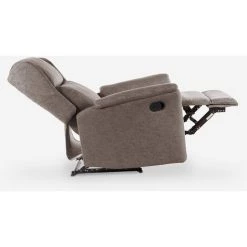 LE ROI DU RELAX Fauteuil Relax Inclinable Manuel En Tissu équipé D'un Repose-pied Hope | Couleur: Marron -Pas Cher Fauteuil Magasin 44111166 5