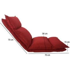 Mobili Rebecca Chaise De Méditation Fauteuil Yoga Rouge Métal Poliéster 70x56x70 8 Mobili Rebecca Chaise De Méditation Fauteuil Yoga Rouge Métal Poliéster 70x56x70 -Pas Cher Fauteuil Magasin 44417602 2