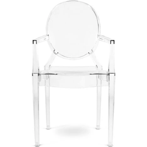 LES TENDANCES Fauteuil Transparent Louiva 4 LES TENDANCES Fauteuil Transparent Louiva – Image 2