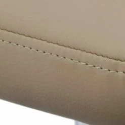 DéCOSHOP26 Fauteuil Oeuf Capitonné Design Cuir PU Chaise Bureau Marron Clair - Marron -Pas Cher Fauteuil Magasin 4482328 3