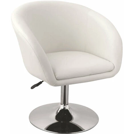 DéCOSHOP26 Fauteuil Lounge Salon Salle à Manger Bureau Blanc - Blante 3 DéCOSHOP26 Fauteuil Lounge Salon Salle à Manger Bureau Blanc - Blante