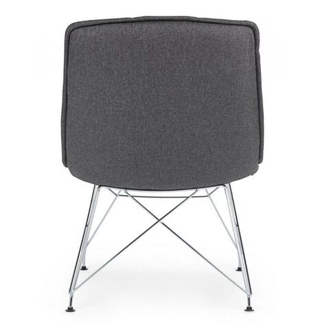 BIZZOTTO Fauteuil En Tissu Gris AKEMI 54x71x H77 Cm 6 BIZZOTTO Fauteuil En Tissu Gris AKEMI 54x71x H77 Cm – Image 4
