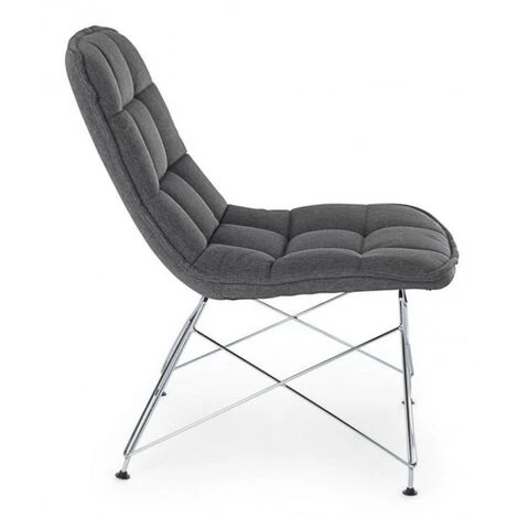 BIZZOTTO Fauteuil En Tissu Gris AKEMI 54x71x H77 Cm 7 BIZZOTTO Fauteuil En Tissu Gris AKEMI 54x71x H77 Cm – Image 5