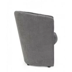 BIZZOTTO Fauteuil En Bois Et Tissu Anthracite BELIZE 64,5x63x H76 Cm -Pas Cher Fauteuil Magasin 44839536 4