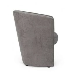 BIZZOTTO Fauteuil En Bois Et Tissu Gris Foncé BELIZE 64,5x63x H76 Cm -Pas Cher Fauteuil Magasin 44862130 4