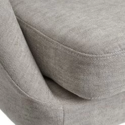 LOLAHOME Fauteuil Gris Perle Chenille Et Accoudoirs Bois 60x67x74 Cm -Pas Cher Fauteuil Magasin 44934028 2