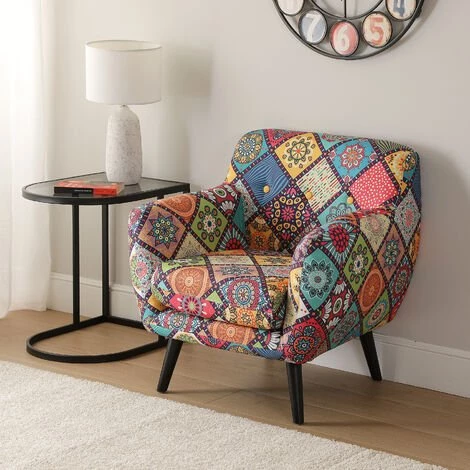 Versa Magreet Fauteuil Pour Salon, Canapé Confortable, 76x63x68cm - Bleu, Vert, Rouge, Jaune 4 Versa Magreet Fauteuil Pour Salon, Canapé Confortable, 76x63x68cm - Bleu, Vert, Rouge, Jaune – Image 2