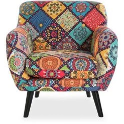 Versa Magreet Fauteuil Pour Salon, Canapé Confortable, 76x63x68cm - Bleu, Vert, Rouge, Jaune 10 Versa Magreet Fauteuil Pour Salon, Canapé Confortable, 76x63x68cm - Bleu, Vert, Rouge, Jaune -Pas Cher Fauteuil Magasin 45297869 4