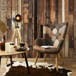 HOME DÉCO FACTORY Fauteuil Patchwork - Simili Marron - L 65 X P 74 X H 100cm - HELSINKI 5 HOME DÉCO FACTORY Fauteuil Patchwork - Simili Marron - L 65 X P 74 X H 100cm - HELSINKI -Pas Cher Fauteuil Magasin 45378366 2