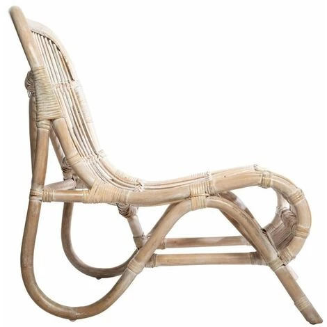 ATMOSPHERA, CRATEUR D'INTRIEUR Fauteuil Design En Rotin "Tamara" 75cm Naturel 4 ATMOSPHERA, CRATEUR D'INTRIEUR Fauteuil Design En Rotin "Tamara" 75cm Naturel – Image 2