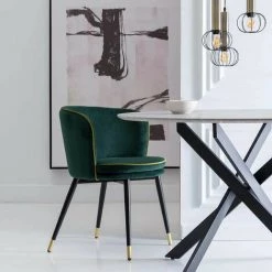 NATACHA.B 2 Chaises Velours Arrondie Margot | Bronze - Bronze -Pas Cher Fauteuil Magasin 45753298 3