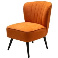 CHEHOMA Fauteuil Orange Hopper 76x66x60cm - Orange -Pas Cher Fauteuil Magasin 45791605 2