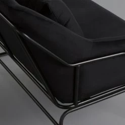 Fauteuil En Velours Noir - Longueur 78.5 X Largeur 68 X Hauteur 79.5 Cm -PEGANE- 10 Fauteuil En Velours Noir - Longueur 78.5 X Largeur 68 X Hauteur 79.5 Cm -PEGANE- -Pas Cher Fauteuil Magasin 45838922 4