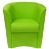 ARGONAUTA ITALIA Fauteuil Rembourré Recouvert D'éco-cuir Vert Acide 75x66xh.76 Cm