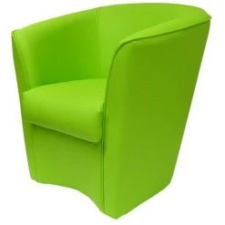 ARGONAUTA ITALIA Fauteuil Rembourré Recouvert D'éco-cuir Vert Acide 75x66xh.76 Cm -Pas Cher Fauteuil Magasin 46303040 2