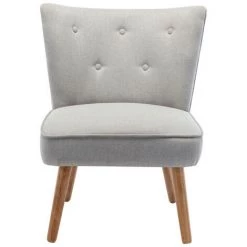 MOLOO MALCOLM - Fauteuil Scandinave Tissu Gris Clair Pieds Bois(x2) - Gris 11 MOLOO MALCOLM - Fauteuil Scandinave Tissu Gris Clair Pieds Bois(x2) - Gris -Pas Cher Fauteuil Magasin 46351508 5