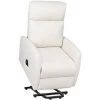 Fauteuil Inclinable Similicuir Crème VidaXL -Pas Cher Fauteuil Magasin 46472401 1