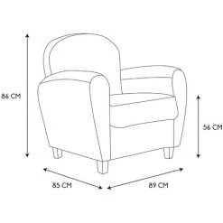 THE HOME DECO FACTORY Fauteuil Club Vintage William Marron - Marron 7 THE HOME DECO FACTORY Fauteuil Club Vintage William Marron - Marron -Pas Cher Fauteuil Magasin 46568426 2