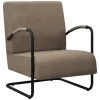 ASUPERMALL Fauteuil Taupe Tissu