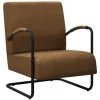 ASUPERMALL Fauteuil Marron Tissu -Pas Cher Fauteuil Magasin 46885999 1
